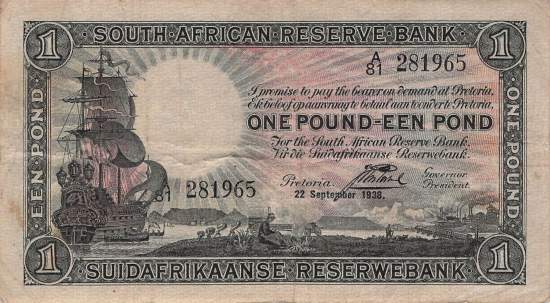 Südafrika p84e 1 Pound 1938